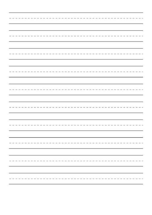Lined Paper For Young Writers Printable pdf