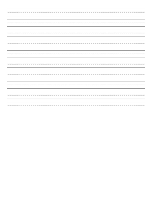 Lined Paper For Young Writers Printable pdf