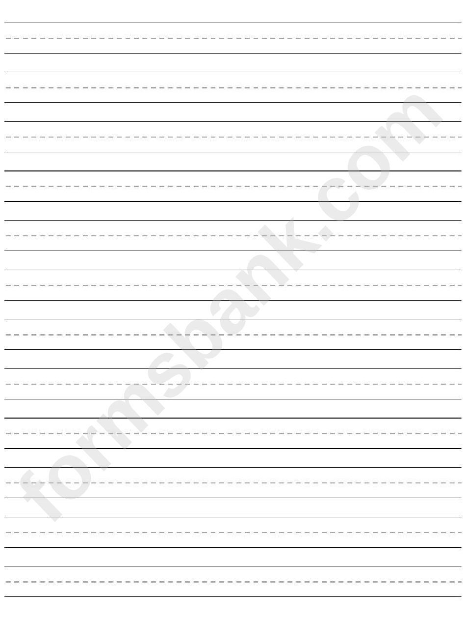 Lined Paper For Young Writers