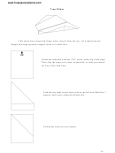 Trap Glider Paper Airplane Instructions