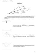 Classic Dart Paper Airplane Instructions